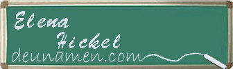 Elena Hickel Visitenkarte